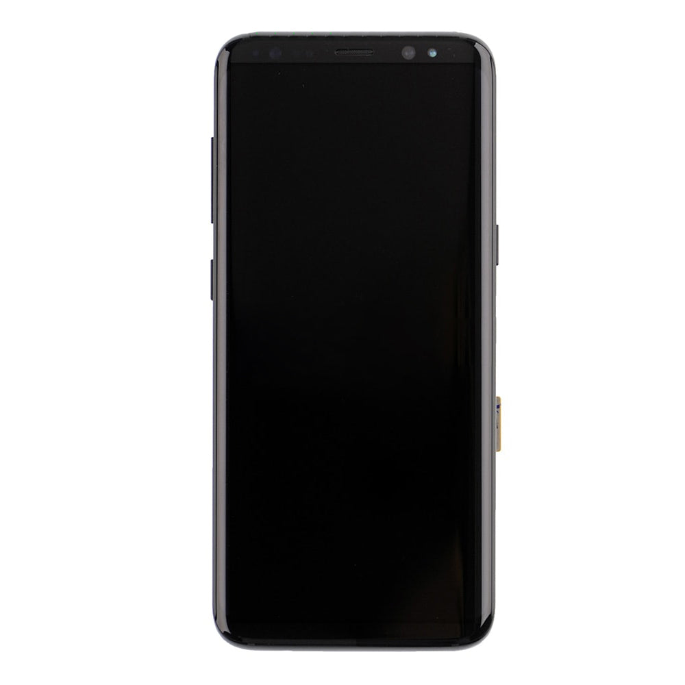 REPLACEMENT FOR SAMSUNG GALAXY S8 SM-G950 LCD SCREEN ASSEMBLY WITH FRAME - BLACK