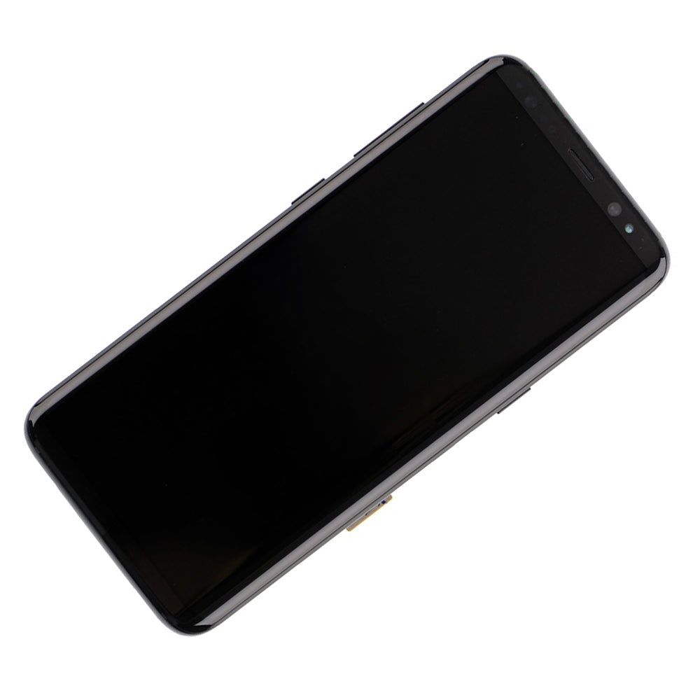 REPLACEMENT FOR SAMSUNG GALAXY S8 SM-G950 LCD SCREEN ASSEMBLY WITH FRAME - BLACK
