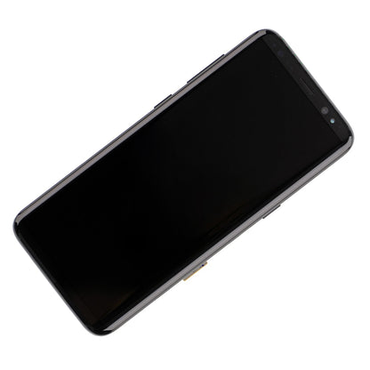 REPLACEMENT FOR SAMSUNG GALAXY S8 SM-G950 LCD SCREEN ASSEMBLY WITH FRAME - BLACK