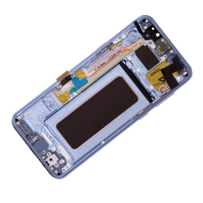 REPLACEMENT FOR SAMSUNG GALAXY S8 SM-G950 LCD SCREEN ASSEMBLY WITH FRAME - BLUE