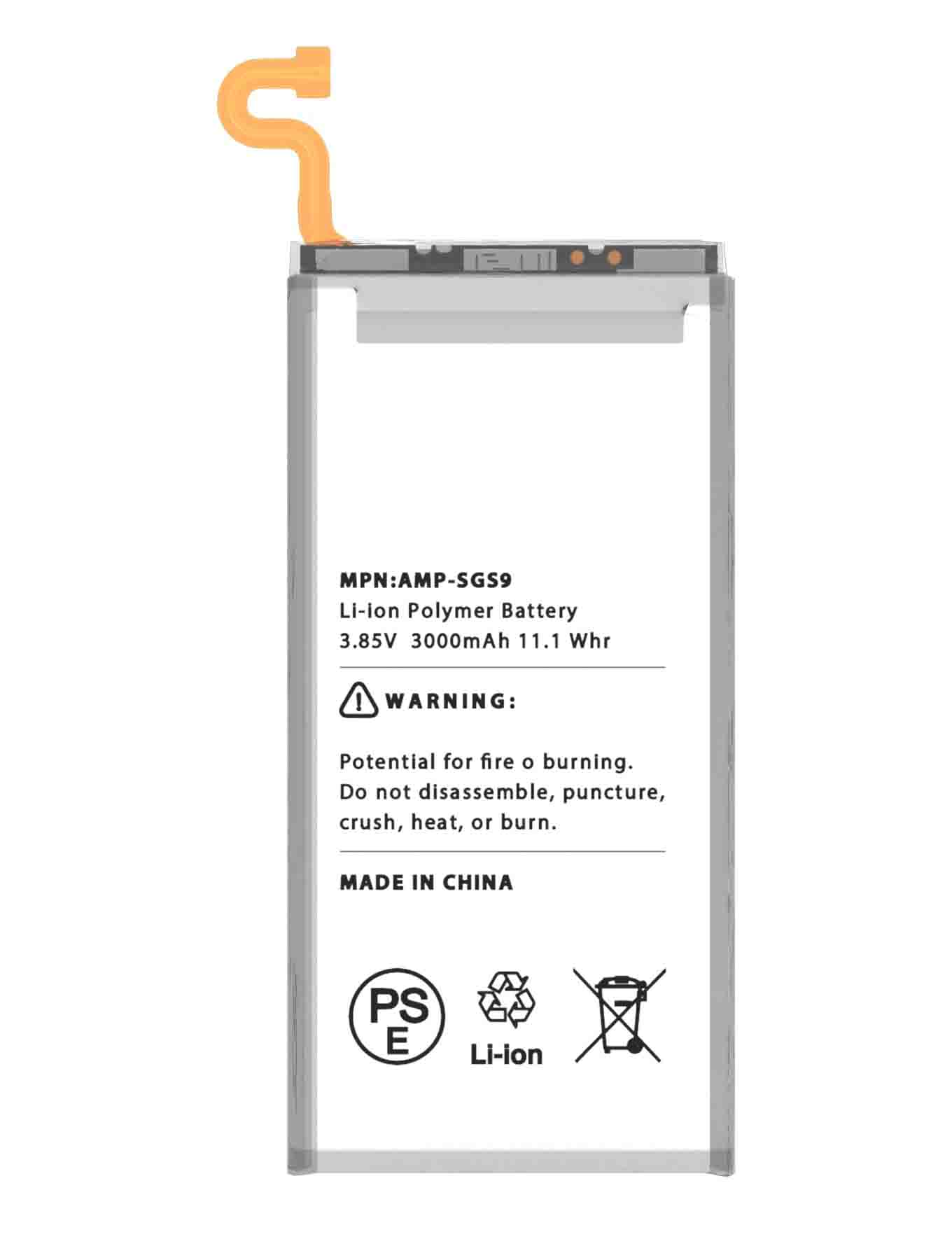 REPLACEMENT FOR SAMSUNG GALAXY S9 BATTERY 3000MAH