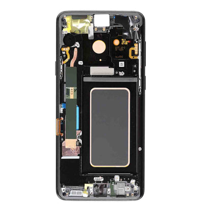 REPLACEMENT FOR SAMSUNG GALAXY S9 PLUS SM-965 LCD SCREEN DIGITIZER ASSEMBLY WITH FRAME - BLACK