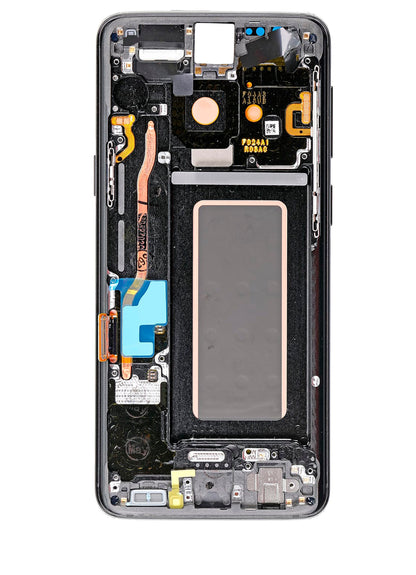 REPLACEMENT FOR SAMSUNG GALAXY S9 SM-960 LCD SCREEN DIGITIZER ASSEMBLY WITH FRAME - BLACK