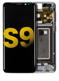 REPLACEMENT FOR SAMSUNG GALAXY S9 SM-960 LCD SCREEN DIGITIZER ASSEMBLY WITH FRAME - GREY