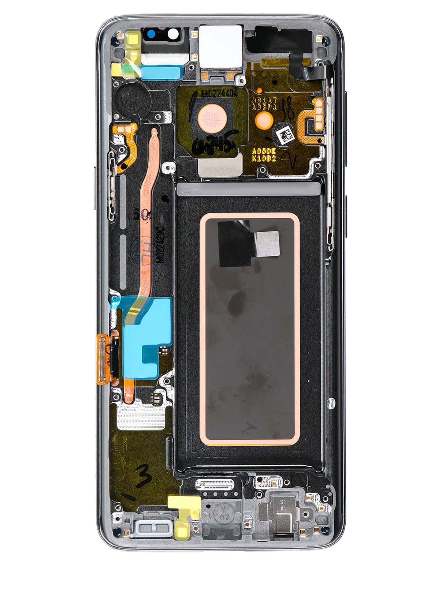 REPLACEMENT FOR SAMSUNG GALAXY S9 SM-960 LCD SCREEN DIGITIZER ASSEMBLY WITH FRAME - GREY