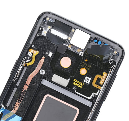 REPLACEMENT FOR SAMSUNG GALAXY S9 SM-960 LCD SCREEN DIGITIZER ASSEMBLY WITH FRAME - BLACK