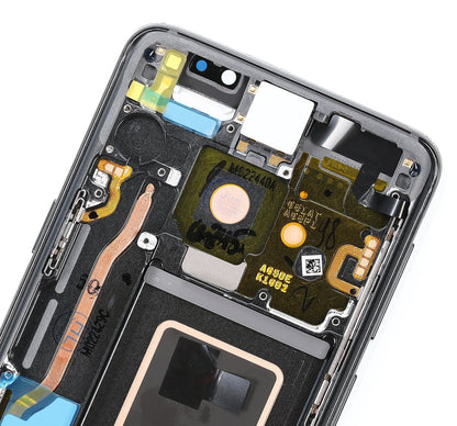 REPLACEMENT FOR SAMSUNG GALAXY S9 SM-960 LCD SCREEN DIGITIZER ASSEMBLY WITH FRAME - GREY