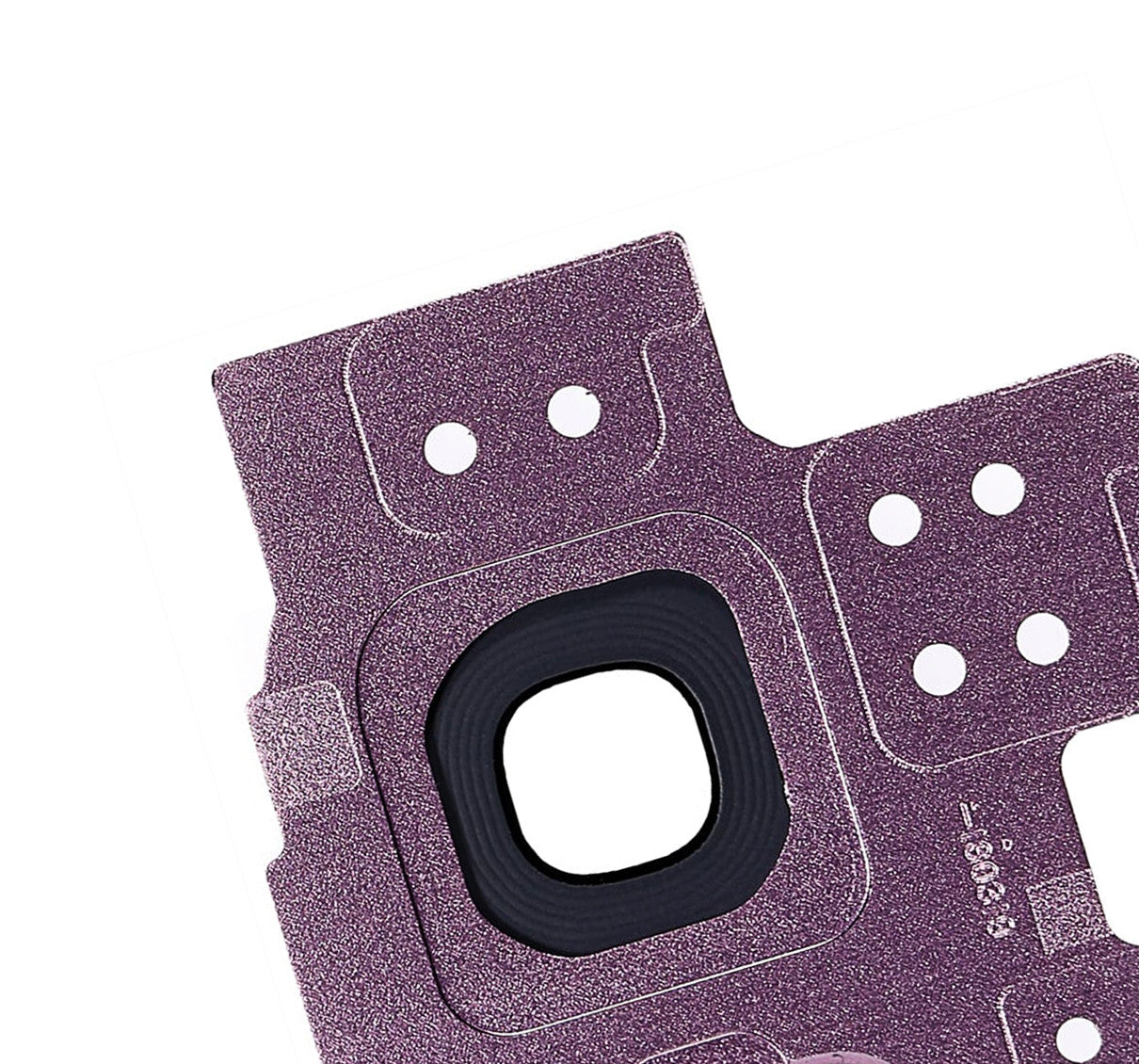 REPLACEMENT FOR SAMSUNG GALAXY S9 SM-G960 REAR CAMERA HOLDER WITH LENS - PURPLE