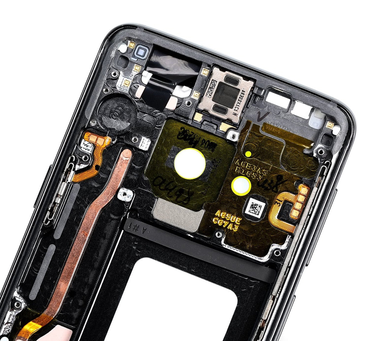 REPLACEMENT FOR SAMSUNG GALAXY S9 SM-G960 REAR HOUSING FRAME - BLACK